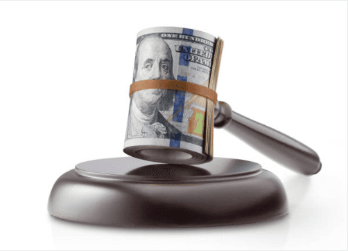 Money roll as a gavel